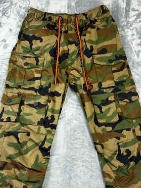 Smoke Rise “Red” Camo Utility Windbreaker Cargo Jogger Size Medium 13 Pockets